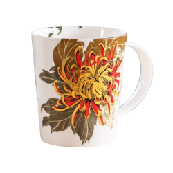 Mug Fleur or et rouge - Compagnie Anglaise des Thés
