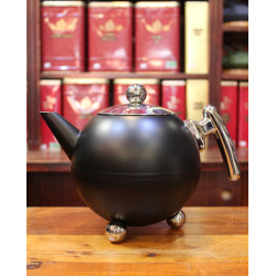 Théière Ronde Noire 1,2l - Compagnie Anglaise des Thés