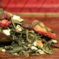 Thé vert CARNAVAL BIO en vrac - Fruits rouges, Orange, Gingembre - Compagnie Anglaise des Thés