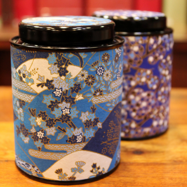 Boîte Japonaise Cylindrique Bleue 80g - Compagnie Anglaise des Thés