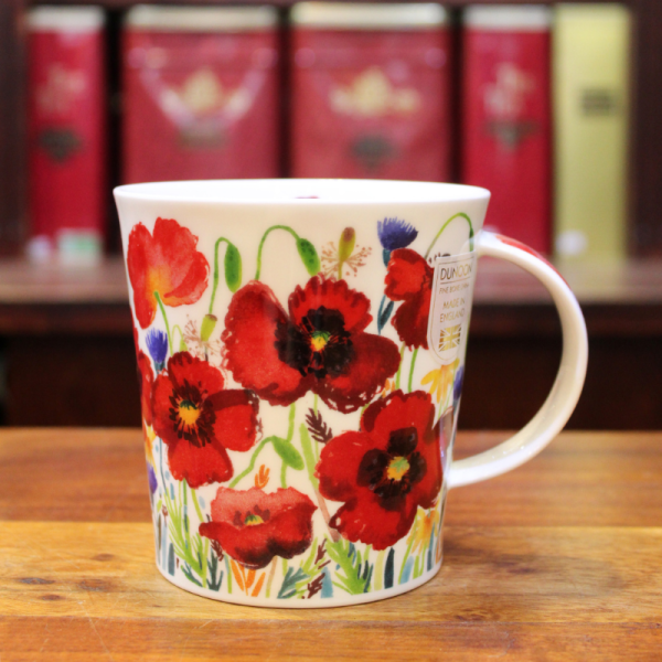 Mug Dunoon Fleurs coquelicots - Compagnie Anglaise des Thés