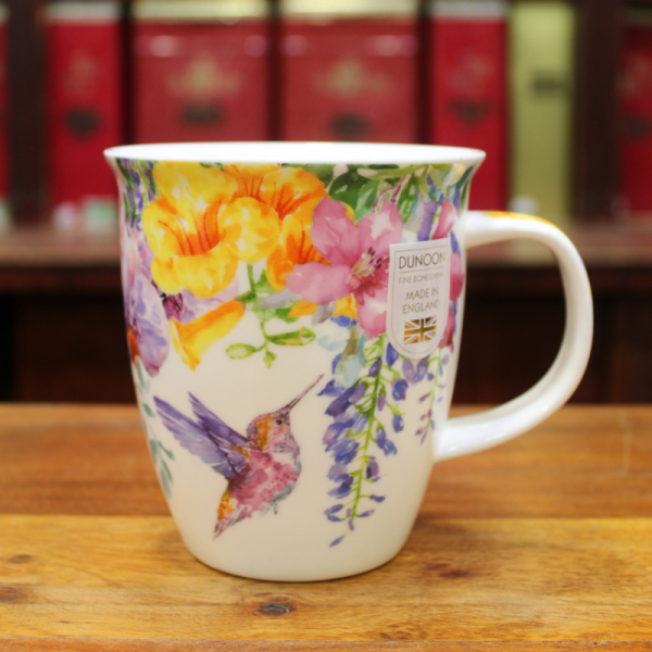 Mug Dunoon Colibri Fleur jaune - Compagnie Anglaise des Thés