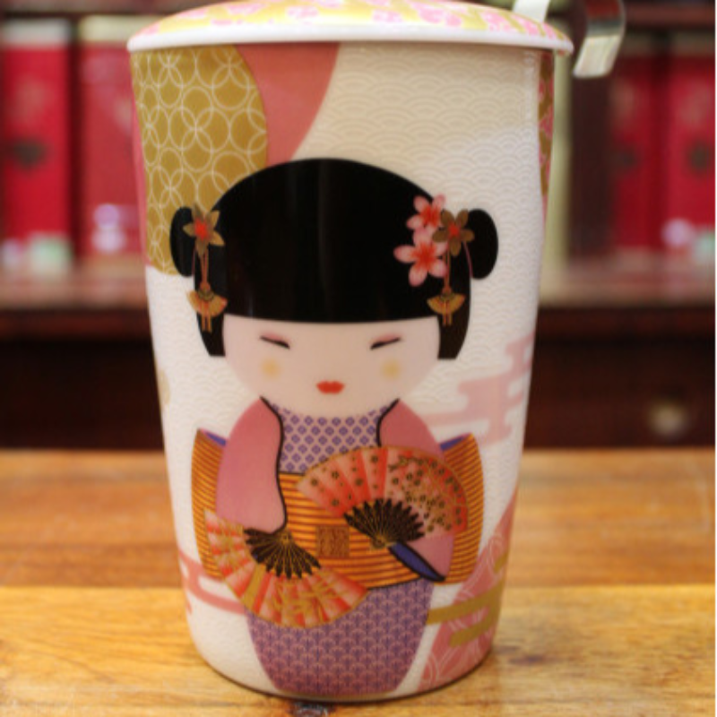 Tisanière Geisha rose - Compagnie Anglaise des Thés