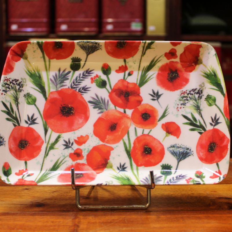 Petit Plateau Coquelicots - Compagnie Anglaise des Thés