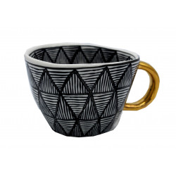 Mug Céramique Design Noir et Blanc - Compagnie Anglaise des Thés