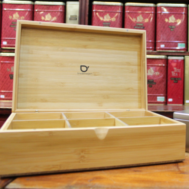 Coffret Cadeau En Bambou Avec Compartiments Amovibles Et Plateau Mobile - Organisation Bijoux, Effets Personnels - 2